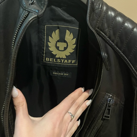 brown Belstaff genuine leather jacket - Picture 2 of 4